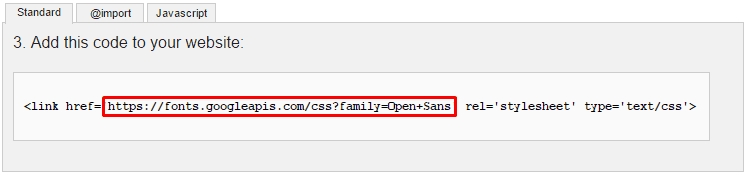 Buka File CSS Google Font