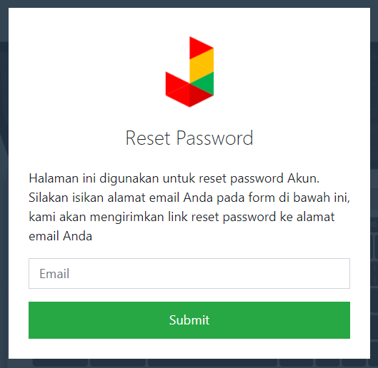 Form Reset Password
